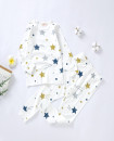 Pajama Set 2Y-7Y Organic Cotton O-neck Super Soft And Breathable Stars JY9503-8